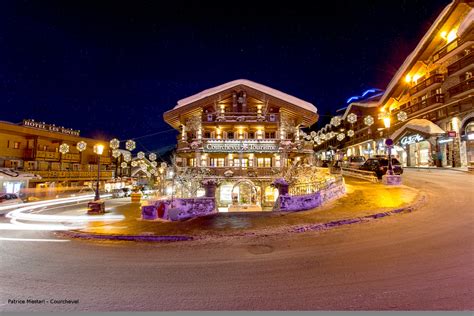 courchevel ski village.